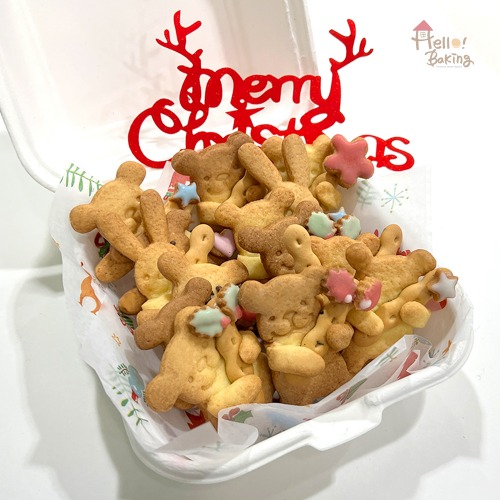 크리스마스 허그버터쿠키 재료 도구 모음전 (쿠키만들기 연말 이색데이트 쿠키커터)