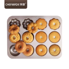 헬로베이킹 쉐프메이드 도넛 3종팬 12구 (도넛틀) WK9223